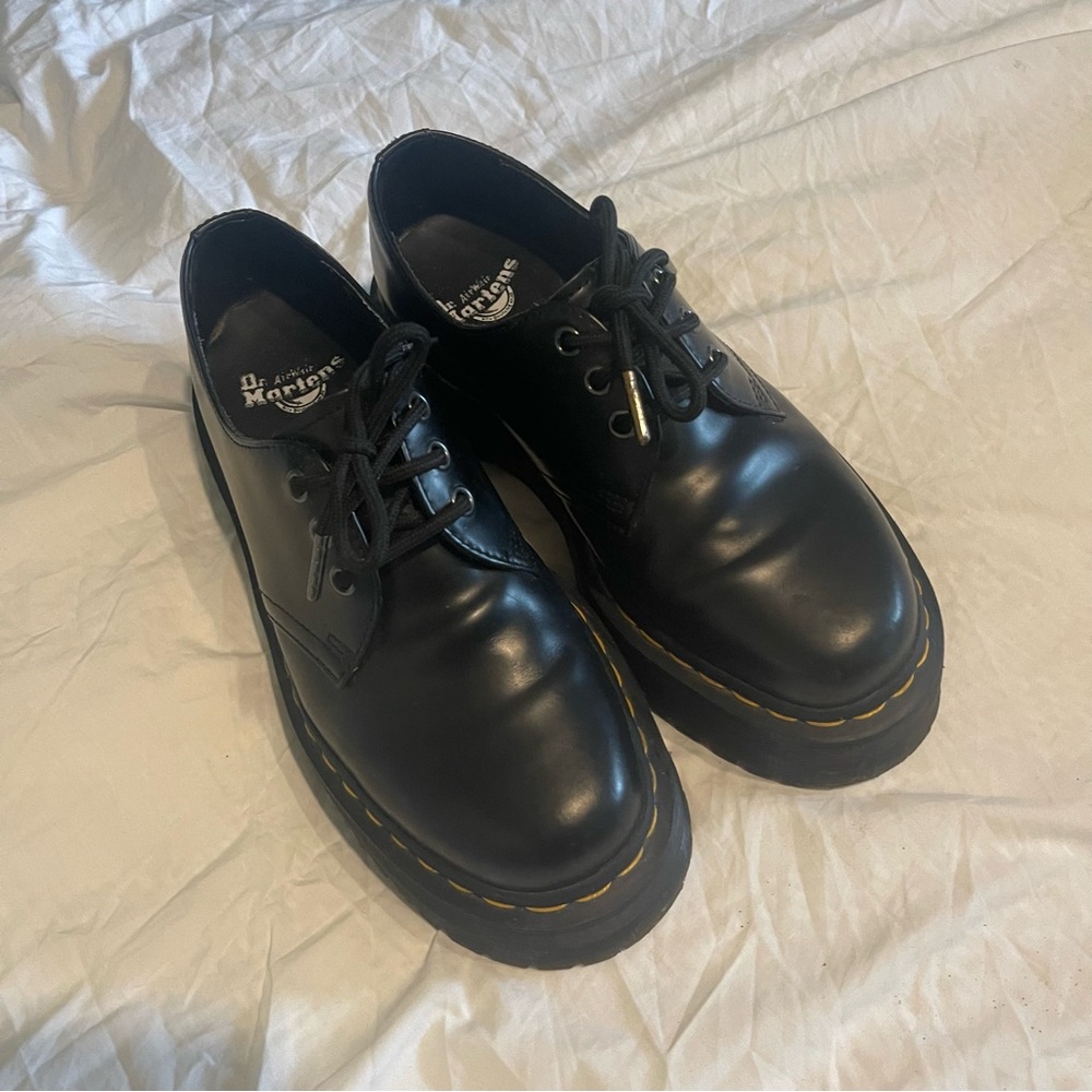 Dr. Martens 1461 smooth leather platform shoes